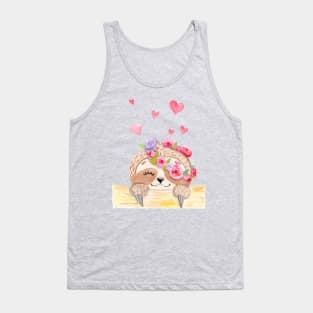 cute sloth Tank Top